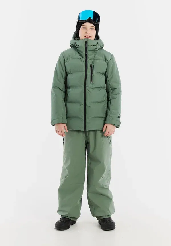 Куртка сноубордическая Protest Tumber jr snowboard jacket, зелено-аспидный