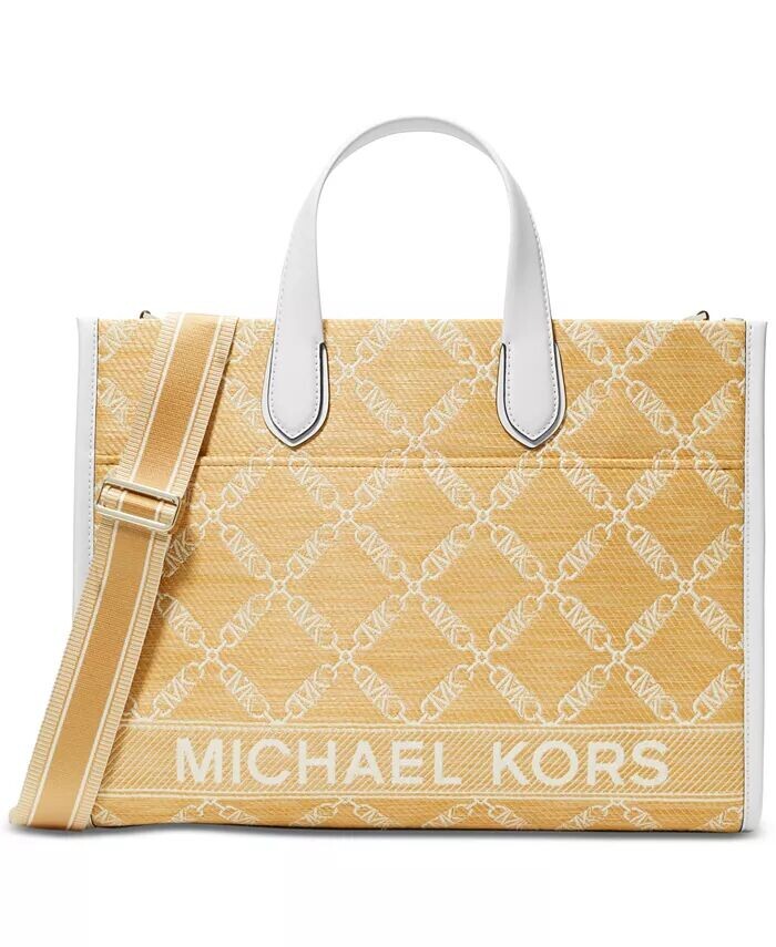 

Большая сумка-тоут с логотипом Gigi Michael Kors, оранжевый