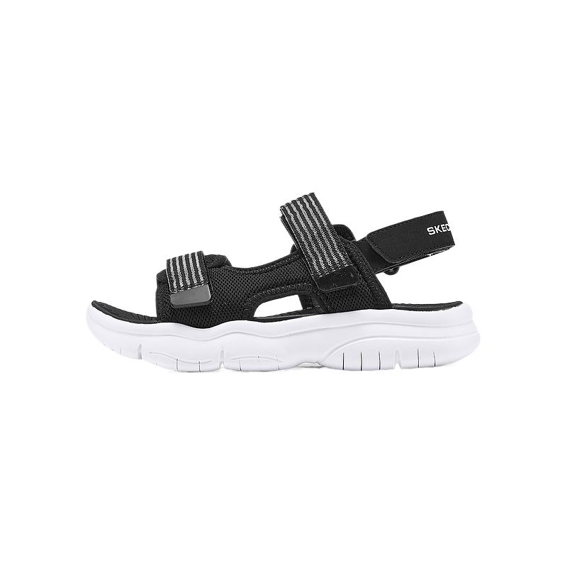 

Детские сандалии с низким верхом, быстросохнущие, детские Skechers Kids, черный