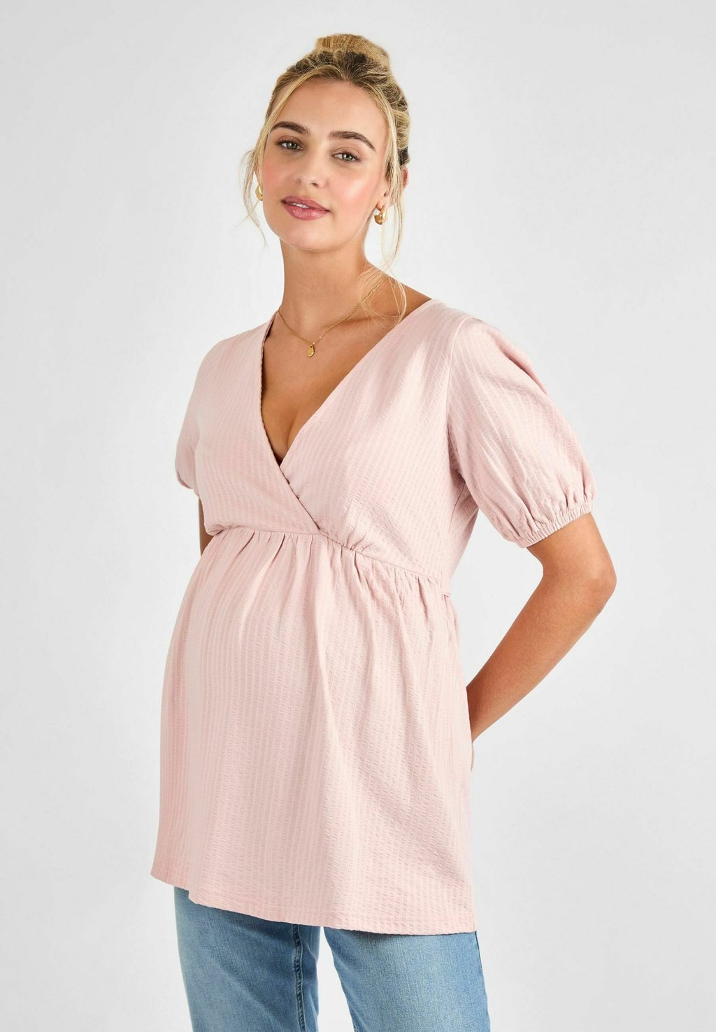 

Футболка с принтом MATERNITY FIT - SHORT SLEEVE JoJo Maman Bébé, розовый