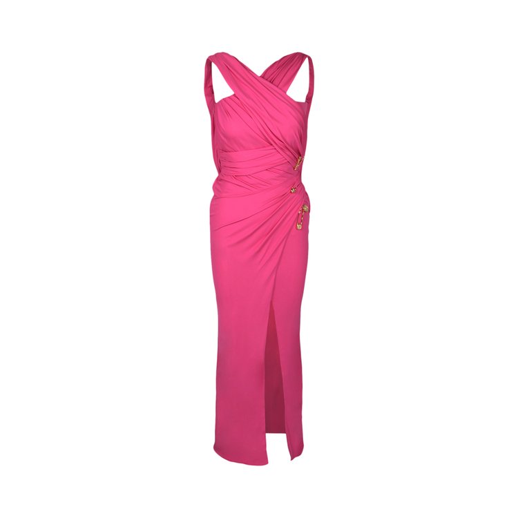 

Платье Versace Sleeveless Draped Cocktail Dress, розовый