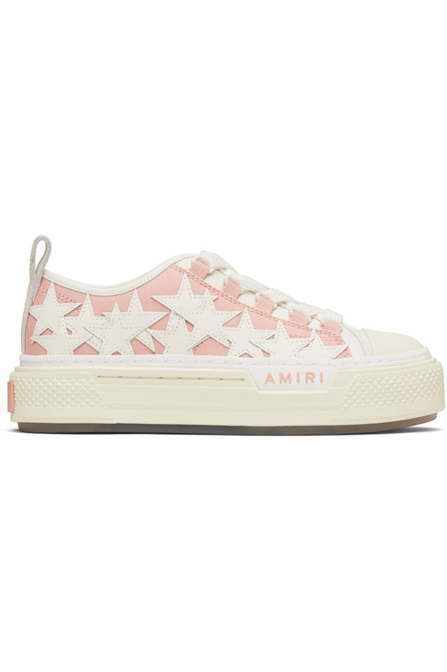 Звездные кеды Stars court low Amiri, цвет evening sand