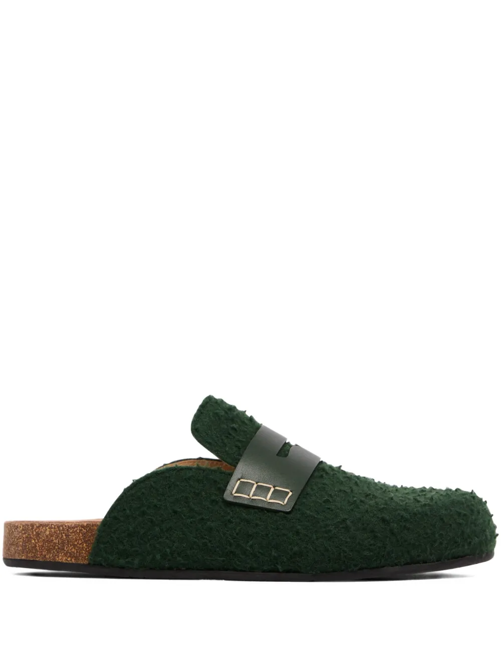 Фетровые лоферы JW ANDERSON, зеленый