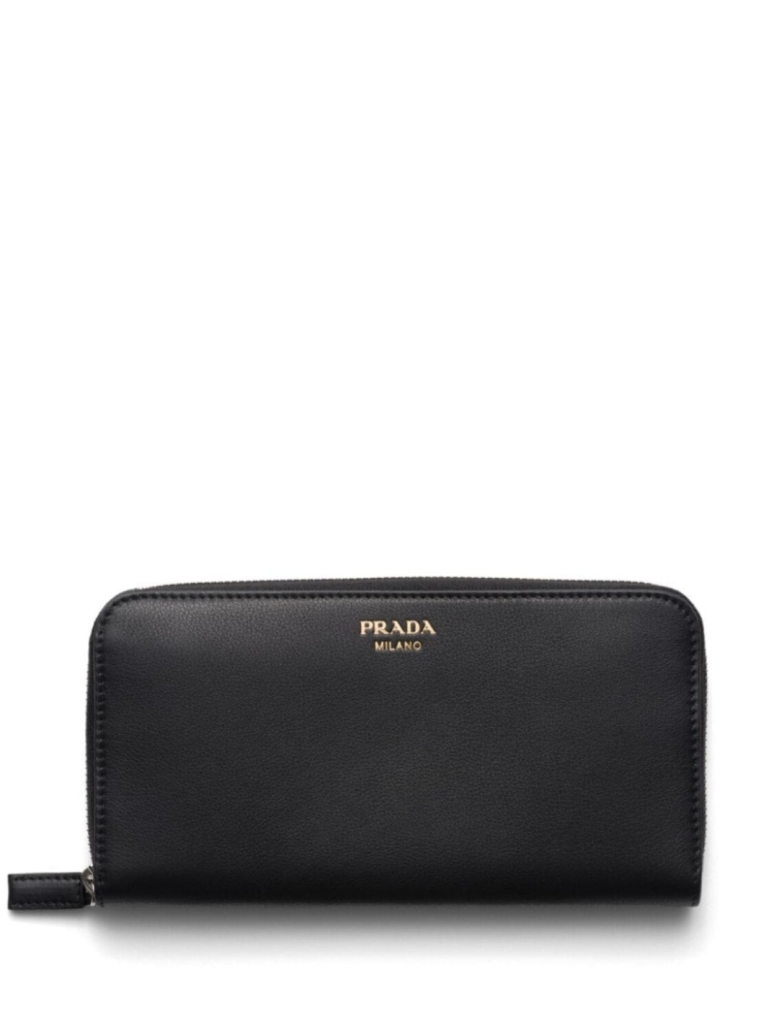 

Кошелек из зернистой кожи Prada, черный