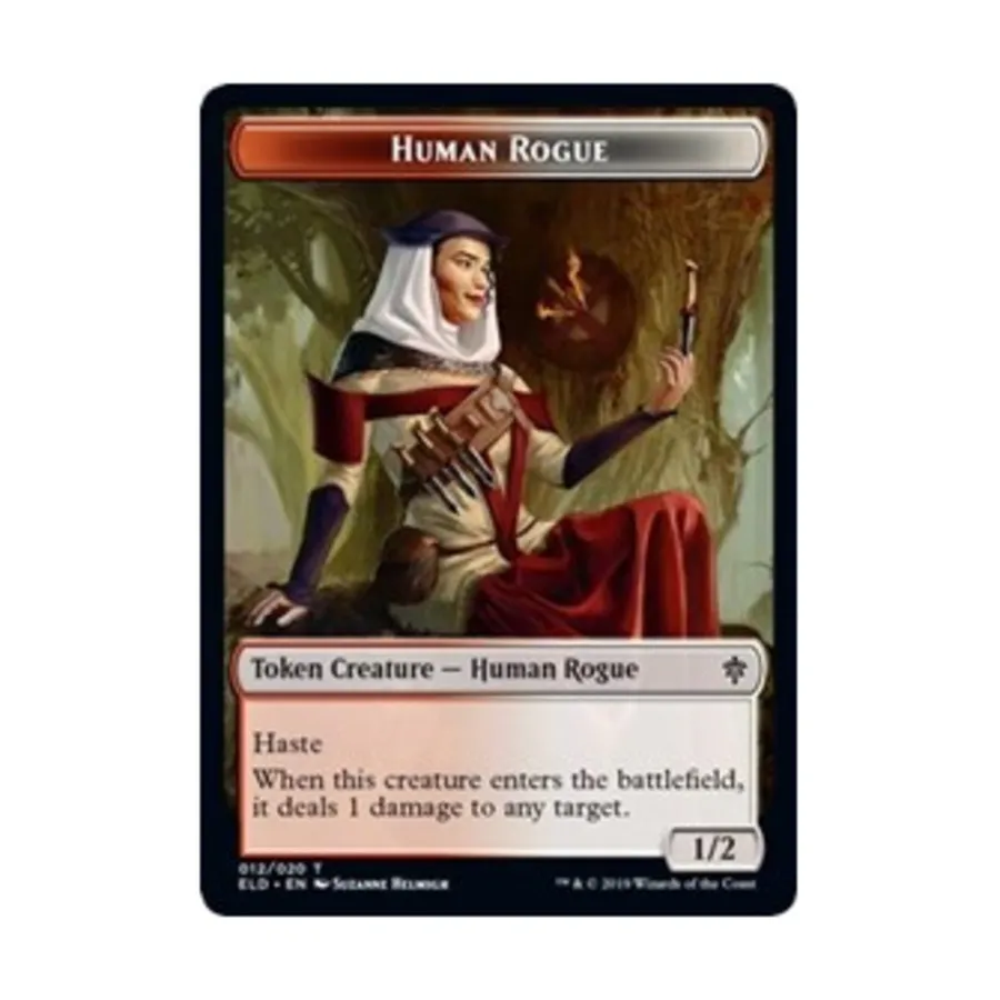 

CCG Жетон человека-разбойника (T), MTG - Throne of Eldraine