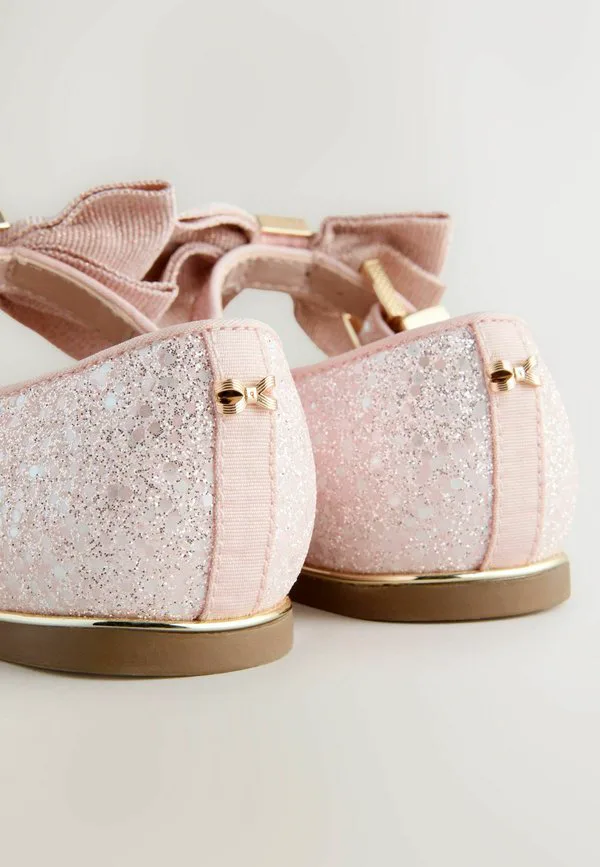 Классические туфли-мэри-джейн с бантом для особых случаев Baker By Ted Baker, Pink Glitter — фото 3