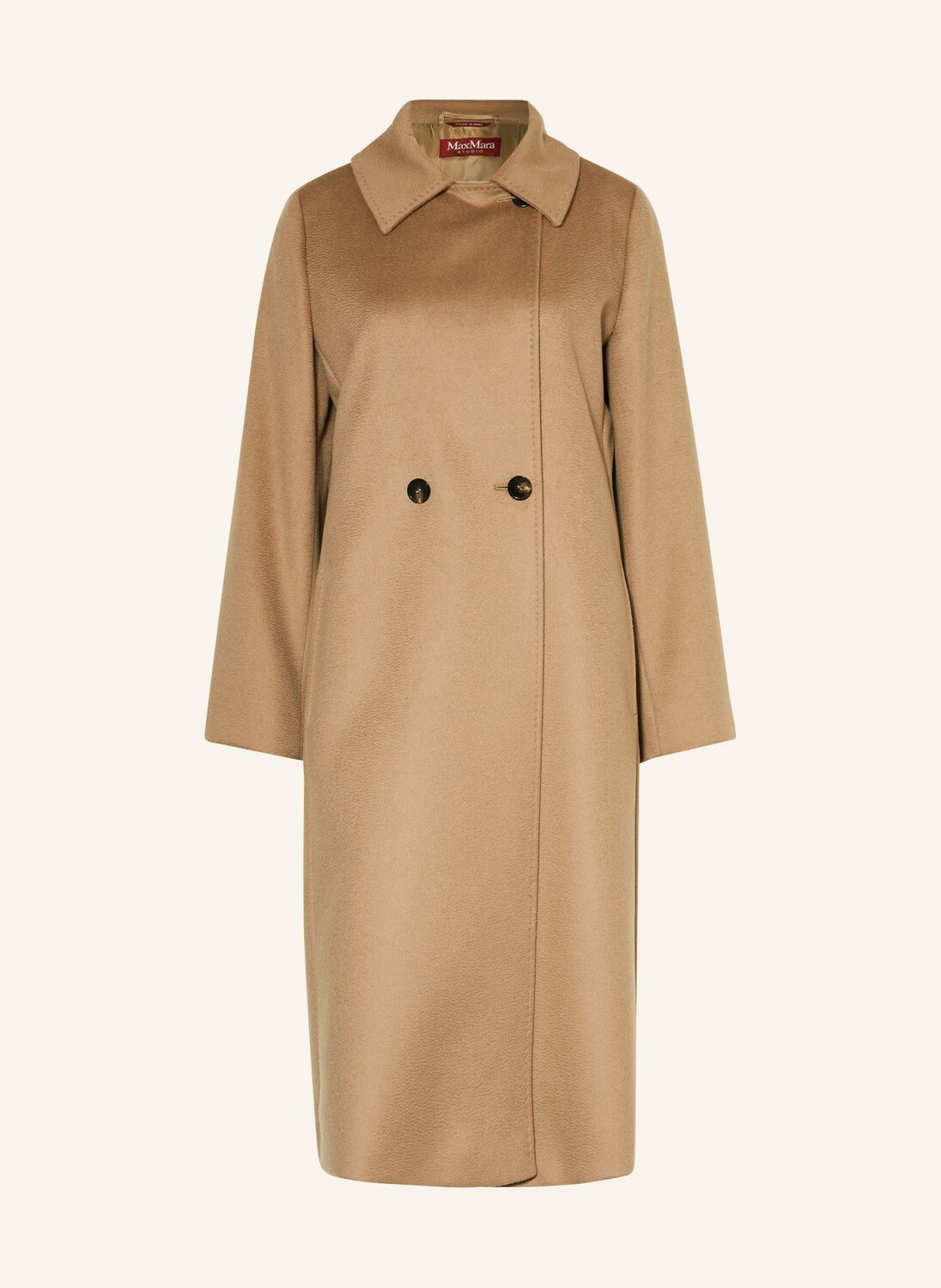 

Шерстяное пальто bcollag Max Mara Studio, коричневый