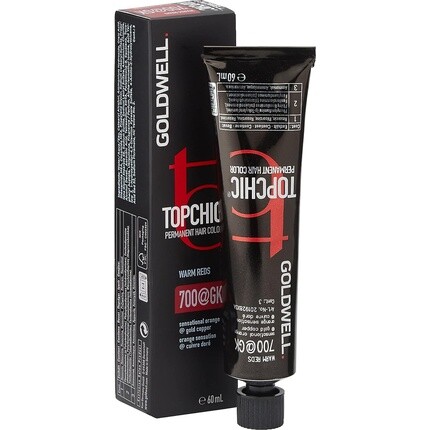

Стойкая краска для волос Topchic 7Ooagk Sensational Orange с золотисто-медным покрытием 60 мл, Goldwell