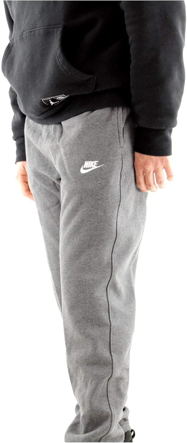 Брюки Nike Mens NSW Club с открытым краем, Charcoal Heather/Anthracite/White — фото 2