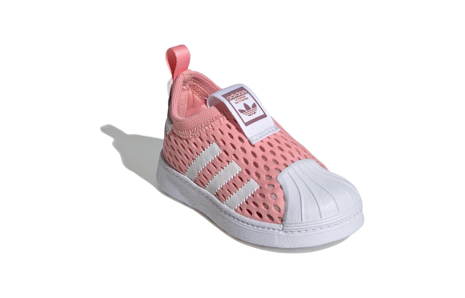Кроссовки для малышей adidas originals Superstar Series TD, Pink/White — фото 4