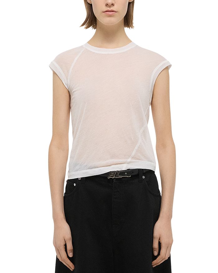 

Укороченная футболка Twisted Helmut Lang, белый
