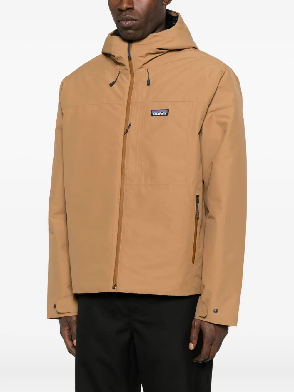 Куртка с капюшоном и застежкой-молнией Windshadow Patagonia, коричневый — фото 3