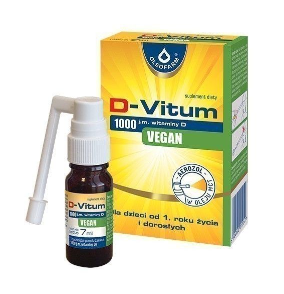 

D-Vitum Vegan Aerozolжидкий витамин D3, 7 ml