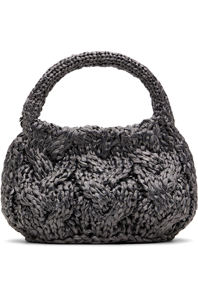 

Маленькая сумка с кабельной вязкой Jw Anderson, цвет gunmetal
