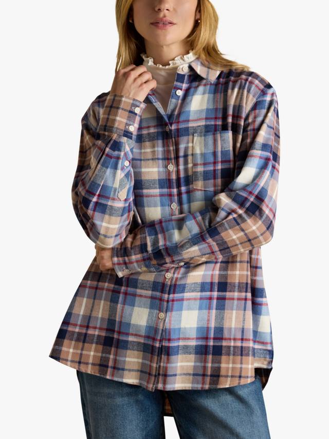 

Рубашка из вельветовой ткани в клетку Joules, Blue