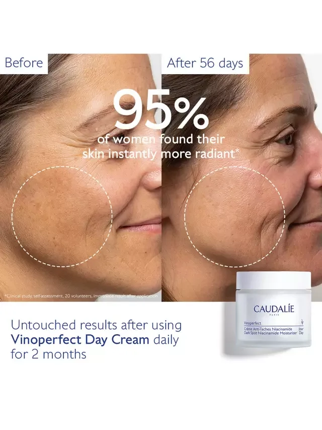 Крем для лица Caudalie — Увлажняющий Vinoperfect Brightening с ниацинамидом, сменный блок, 50 мл — фото 4