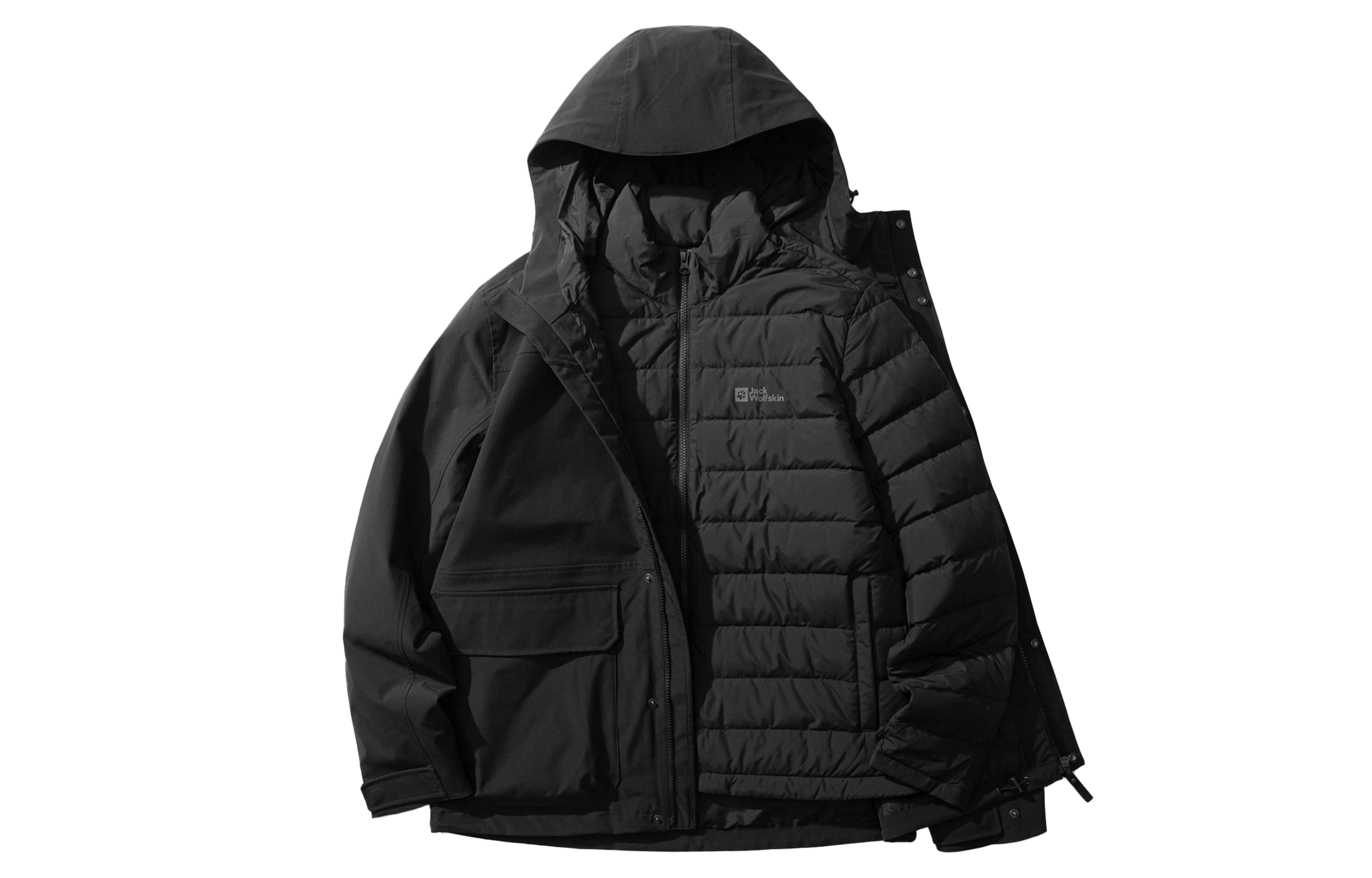 

Пуховик мужской Jack Wolfskin, цвет Light Gray/4650