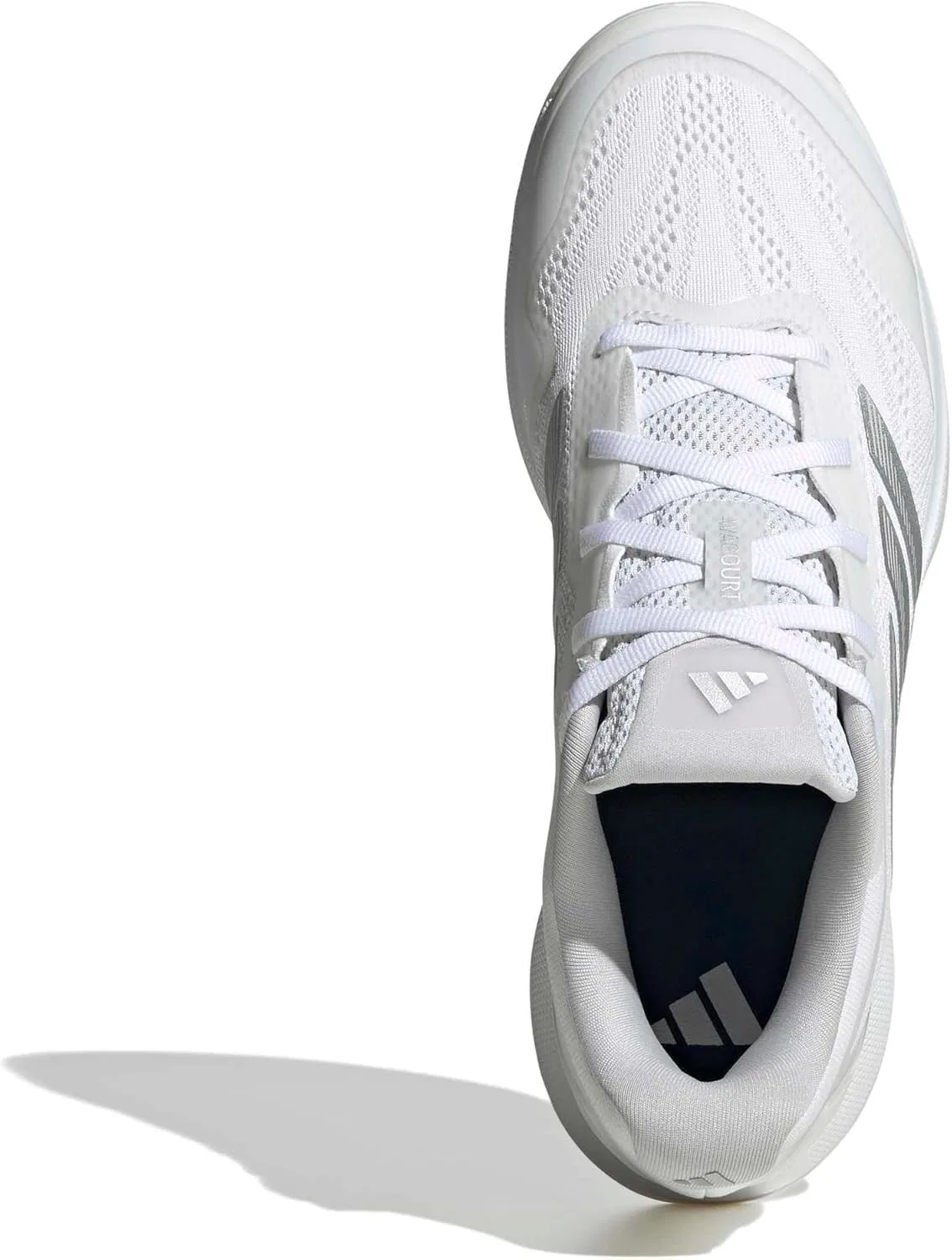 Кроссовки теннисные Avacourt 3, adidas, White/Silver Metallic/Dash Grey — фото 2