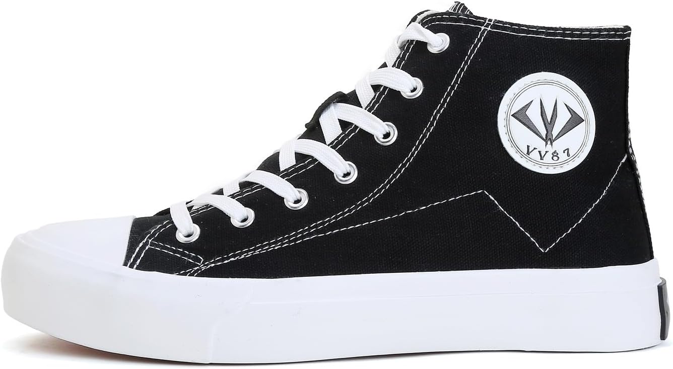 

Легкие высокие кеды VAXAV унисекс из дышащего холста, плоская подошва для прогулок, черный