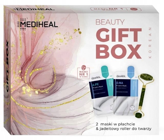 

Подарочный набор MEDIHEAL 2 маски + нефритовый ролик для массажа лица
