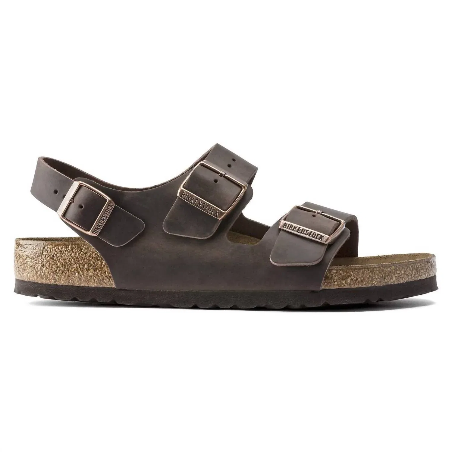 Сандалии унисекс Milano из промасленной кожи в стиле Гаваны Birkenstock, Habana — фото 2
