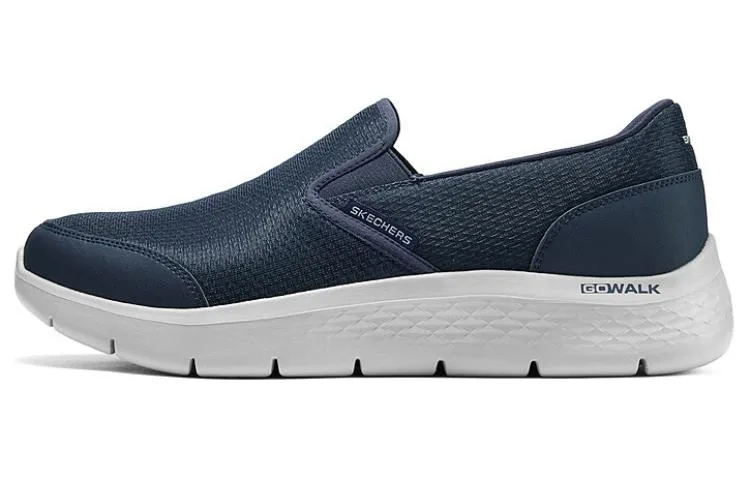 Skechers Go Walk Fle низкие повседневные кроссовки мужские сине-серые