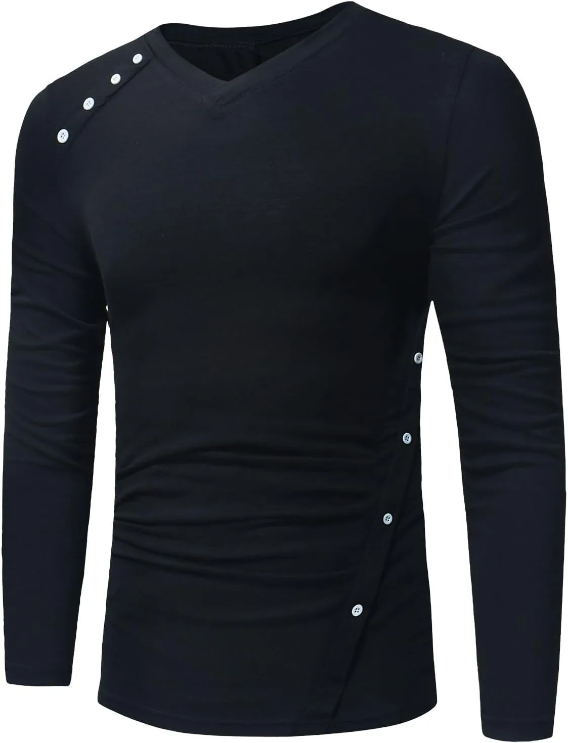 

Мужская футболка Casual Slim Fit с длинным рукавом и V-образным вырезом Cambkatl