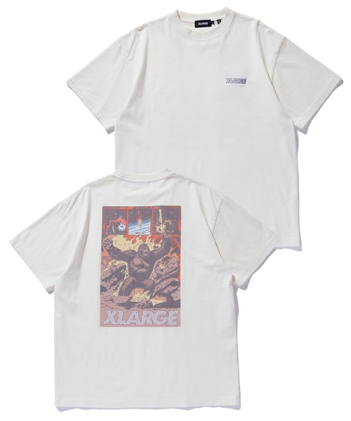 

XLARGE Футболка с коротким рукавом, принт, X-Large, кремовый