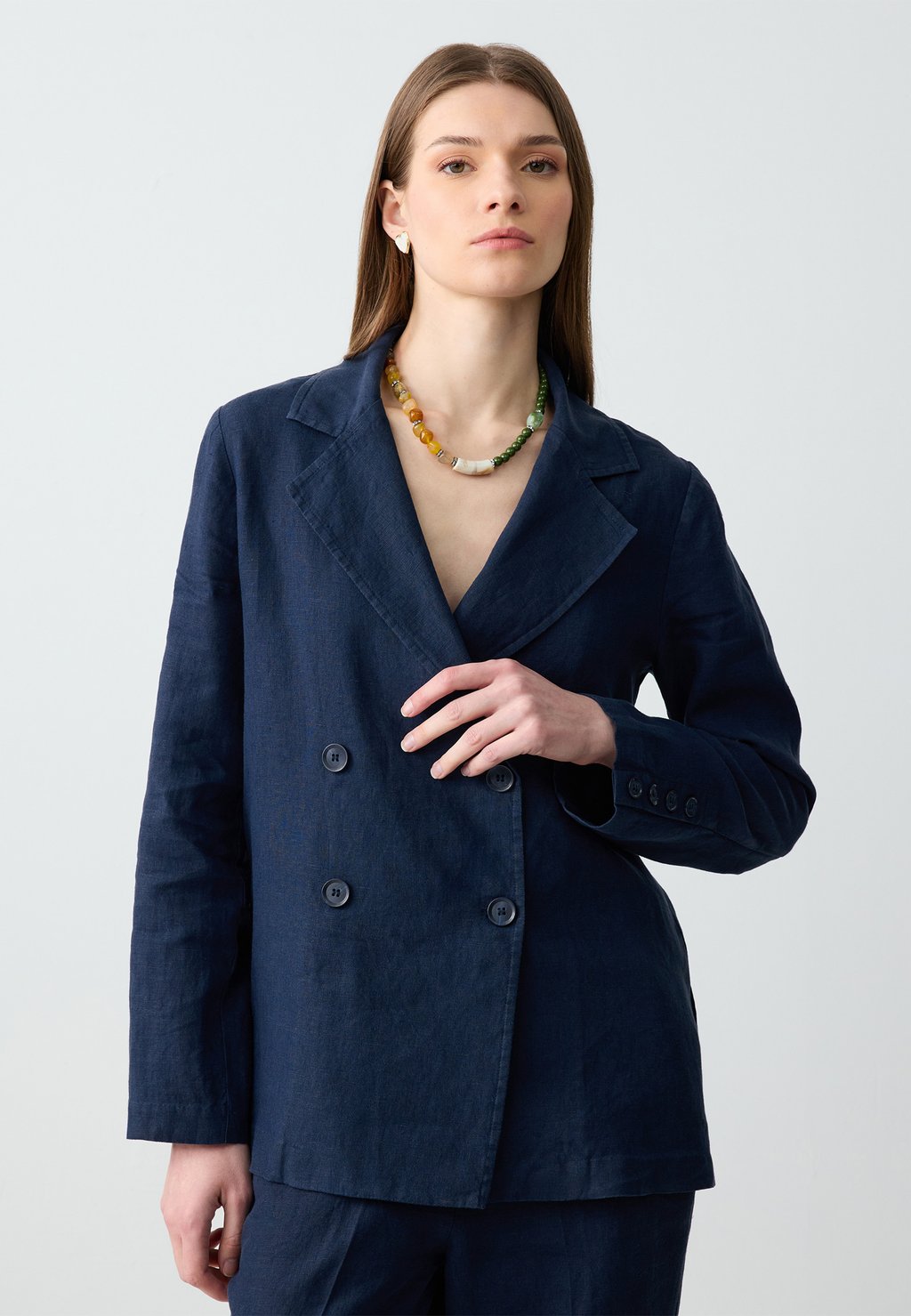 

Блейзер STRAIGHT CUT COLLAR LONG SLEEVE Jimmy Key, темно-синий