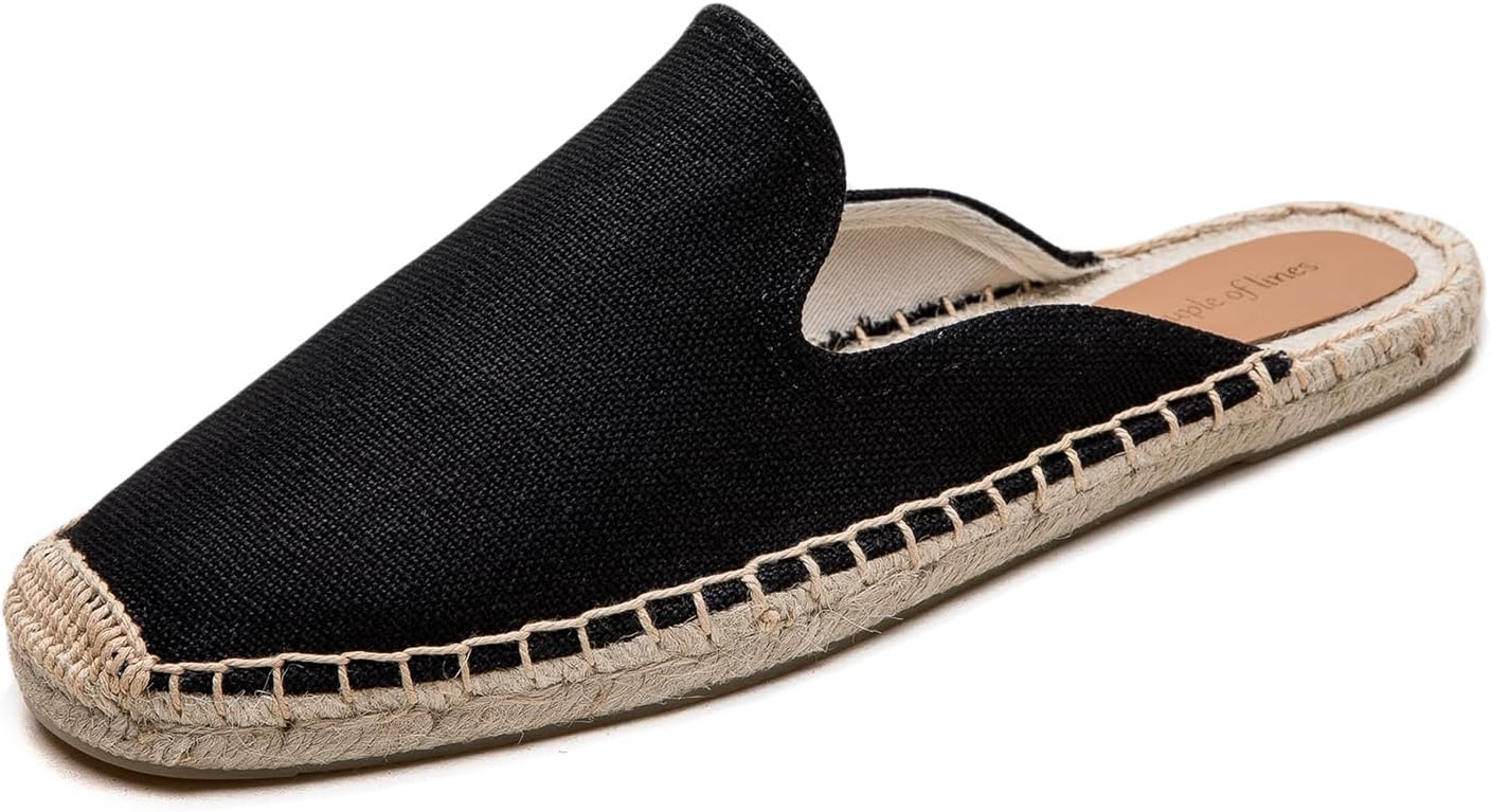 

Мужские эспадрильи-мюли - модные эспадрильи для мужчин, удобные и дышащие, подходящие как для улицы, так и для дома Eobzunu, черный