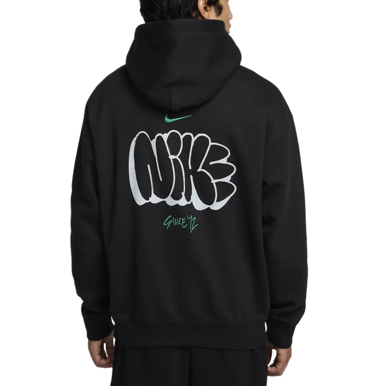 Толстовка Nike Solo Fleece, черный/малахитовый — фото 3