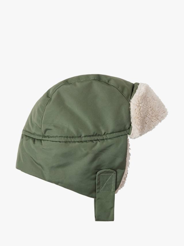 

Детская шапка-ушанка с флисовой подкладкой Lindex, Dark Dusty Khaki