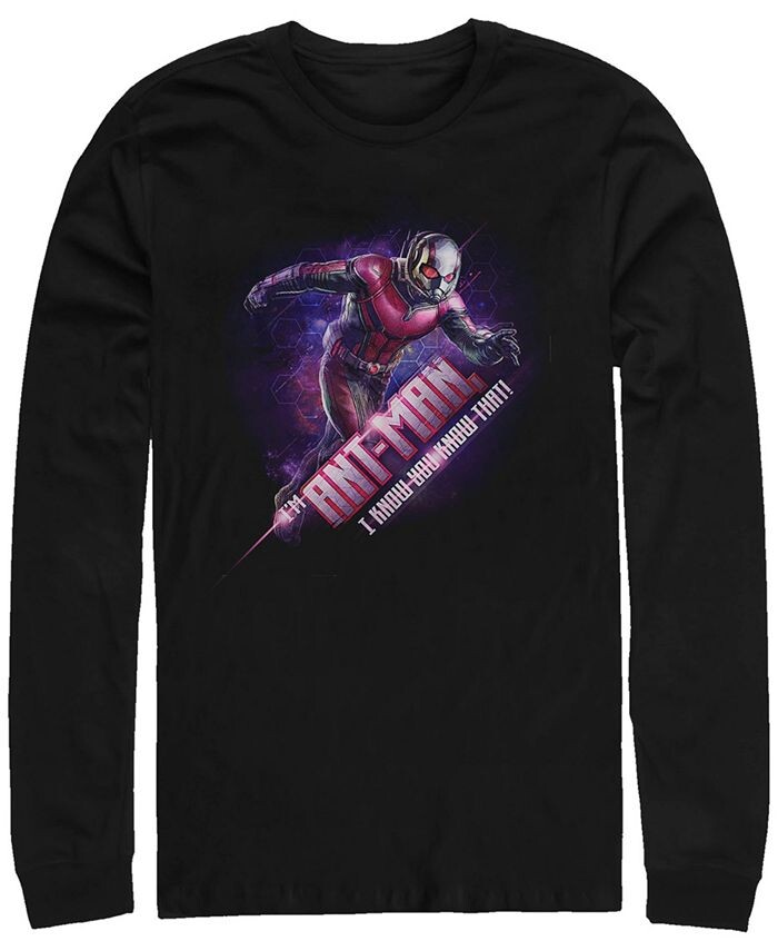 

Мужская футболка Marvel Avengers Endgame I Am Ant-man с геометрическим рисунком галактики, длинный рукав Fifth Sun, черный