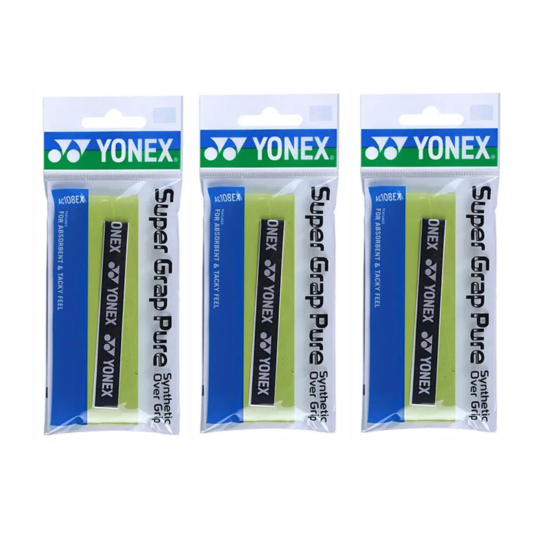 

Лента для рукоятки бадминтонной ракетки полиуретановая сетка перо унисекс YONEX, зеленый