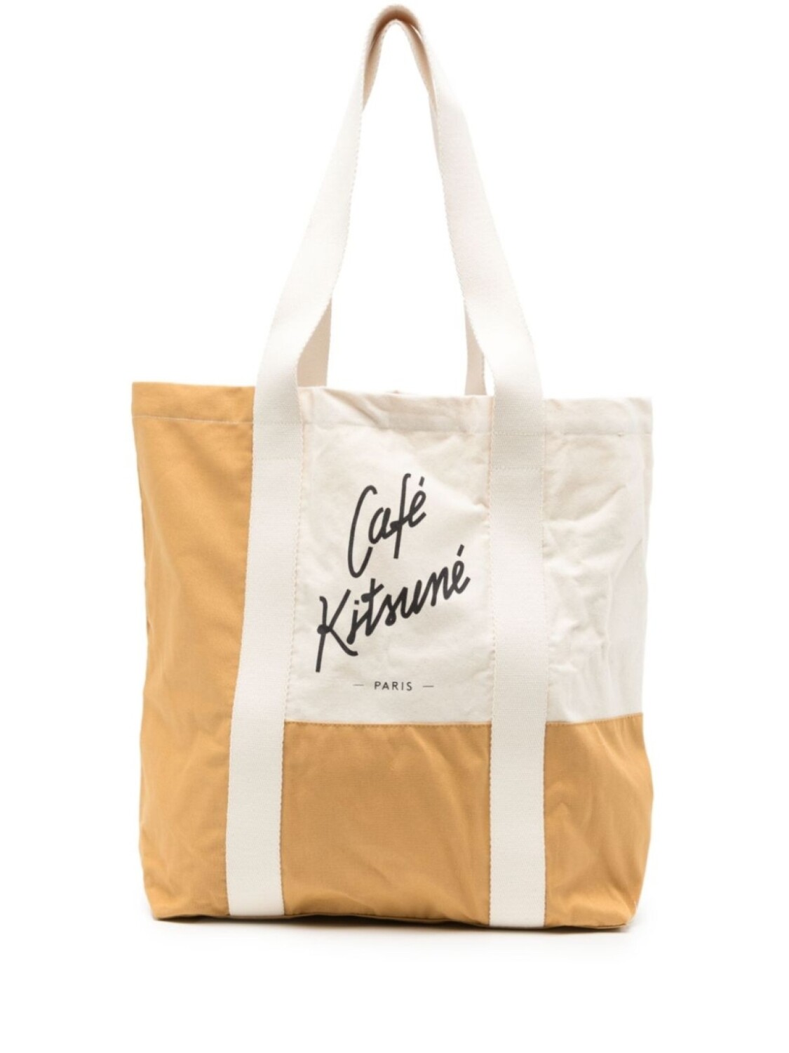

CAFÉ KITSUNÉ сумка-тоут из канваса с логотипом, серый