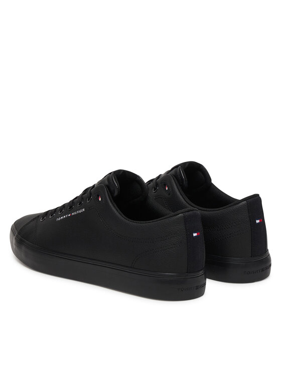 Кроссовки Th Hi Vulc Core Low Lth Ii Ess FM0FM05511 Tommy Hilfiger, черный — фото 3