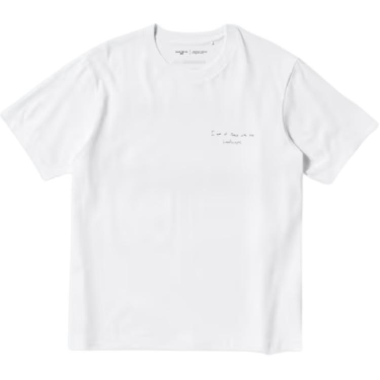 

UNIQLO Футболка унисекс белая, Белый, UNIQLO Футболка унисекс белая