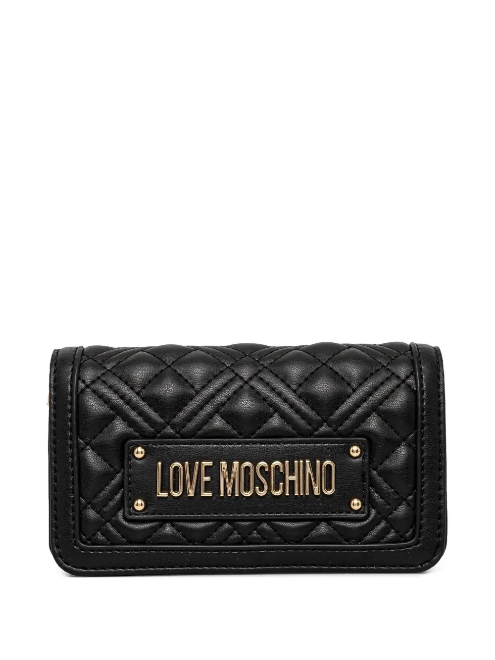 

Стеганая сумка на плечо Love Moschino, черный
