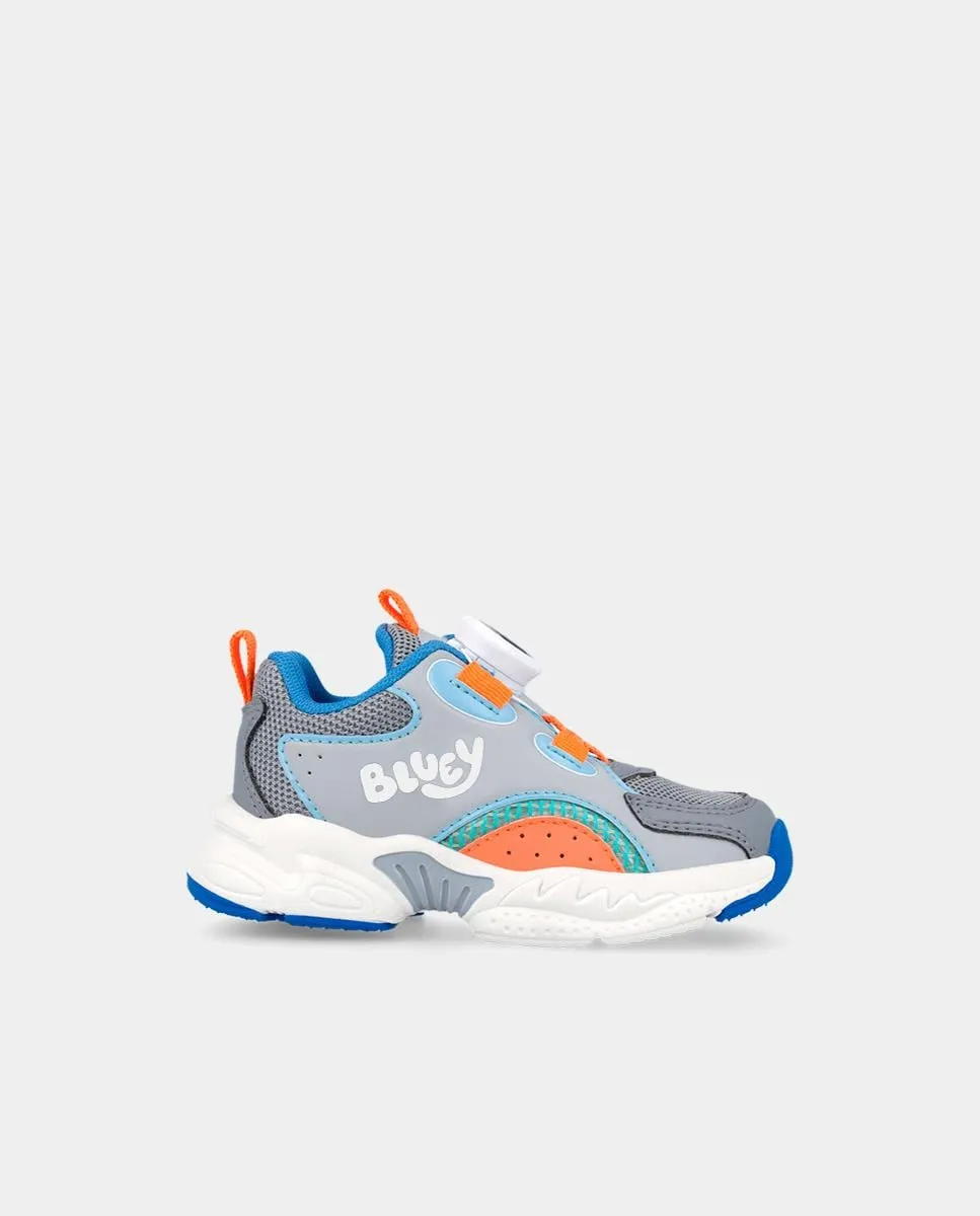 

Детские спортивные кроссовки с поворотной застежкой и лицензией Bluey Garvalín, серый