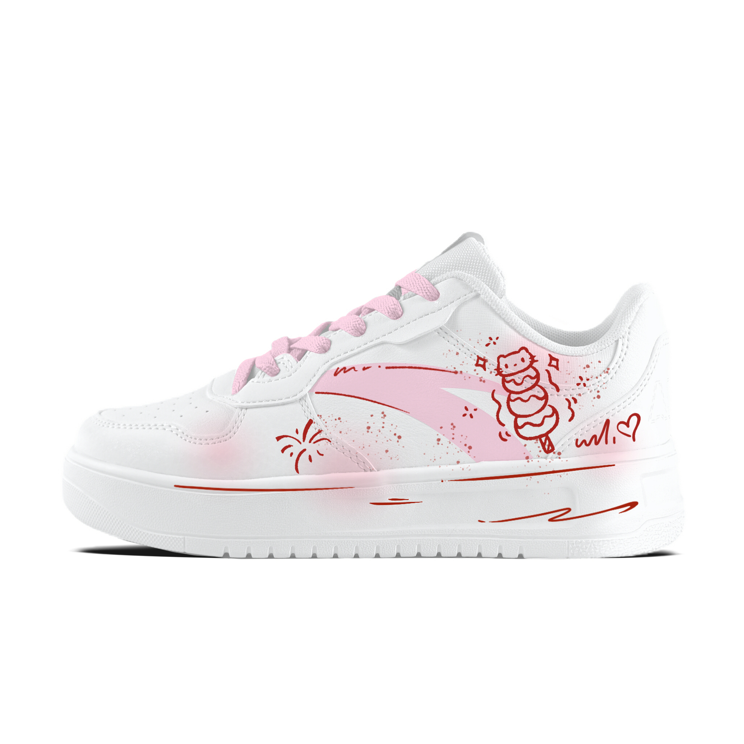 

Легкие кроссовки Easy Rock Sugar Gourd Cat для скейтбординга, устойчивые к истиранию и скольжению, Unisex ANTA, оранжевый синий