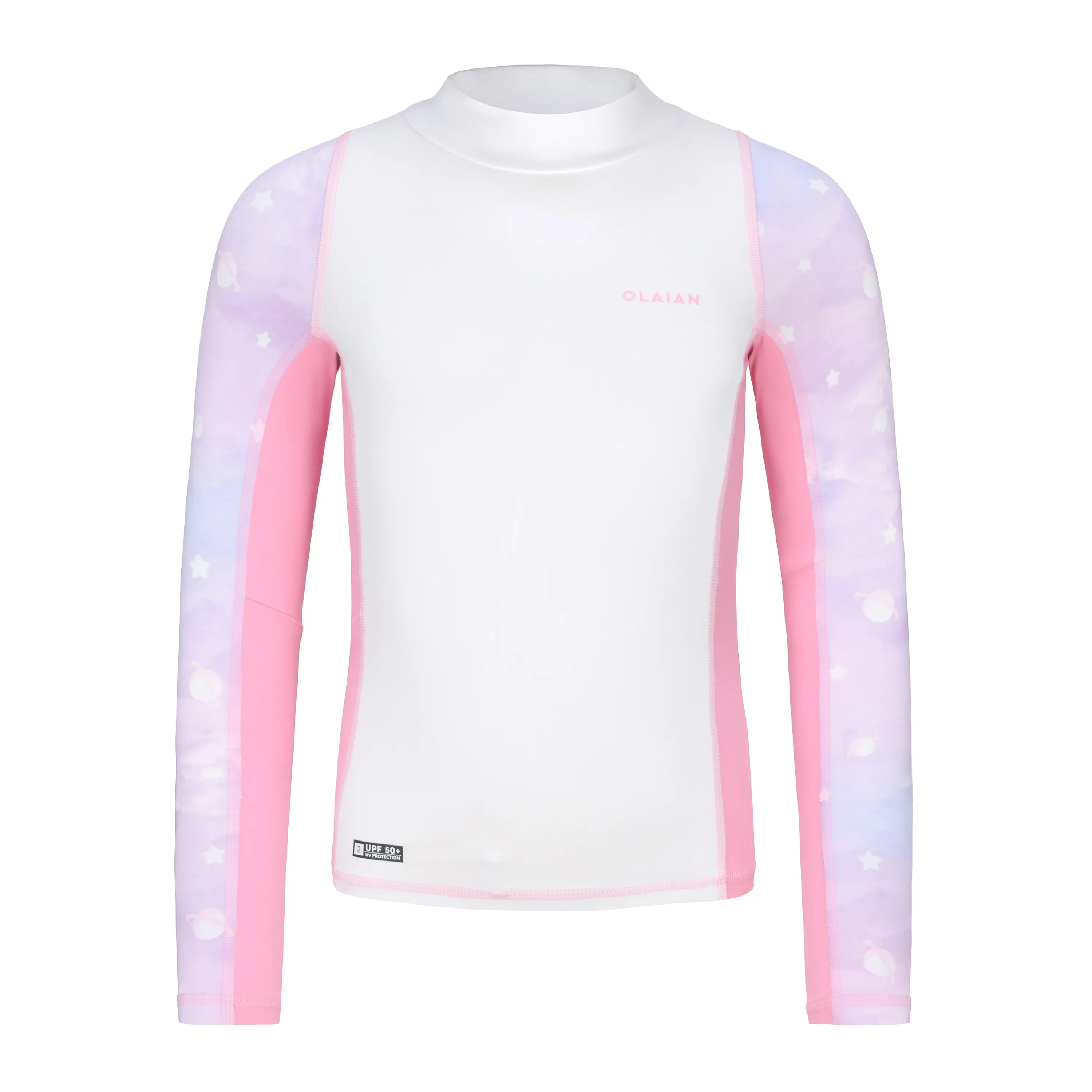 

Футболка для девочек Surf Sun Protection 500L - star cloud OLAIAN