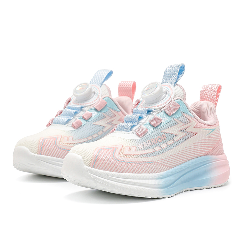 Low top Kids Lifestyle Shoes Kids' WARRIOR, розовый светло-синий белый — фото 2