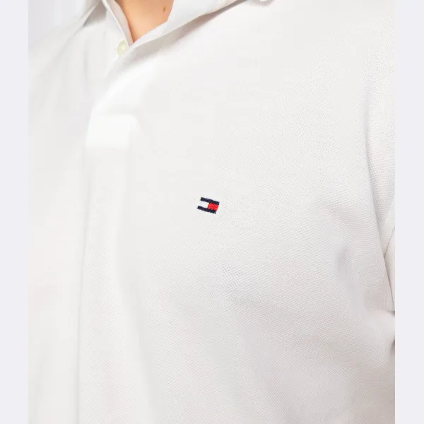 Рубашка-Поло 1985 года стандартного кроя досада Tommy Hilfiger, белый — фото 4