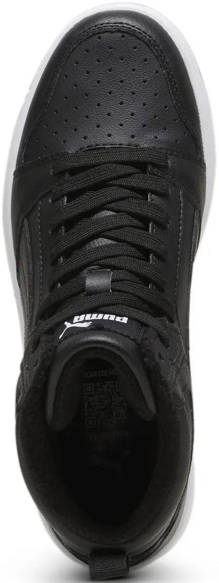 Кроссовки PUMA "REBOUND V6 MID WTR JR", белый — фото 4