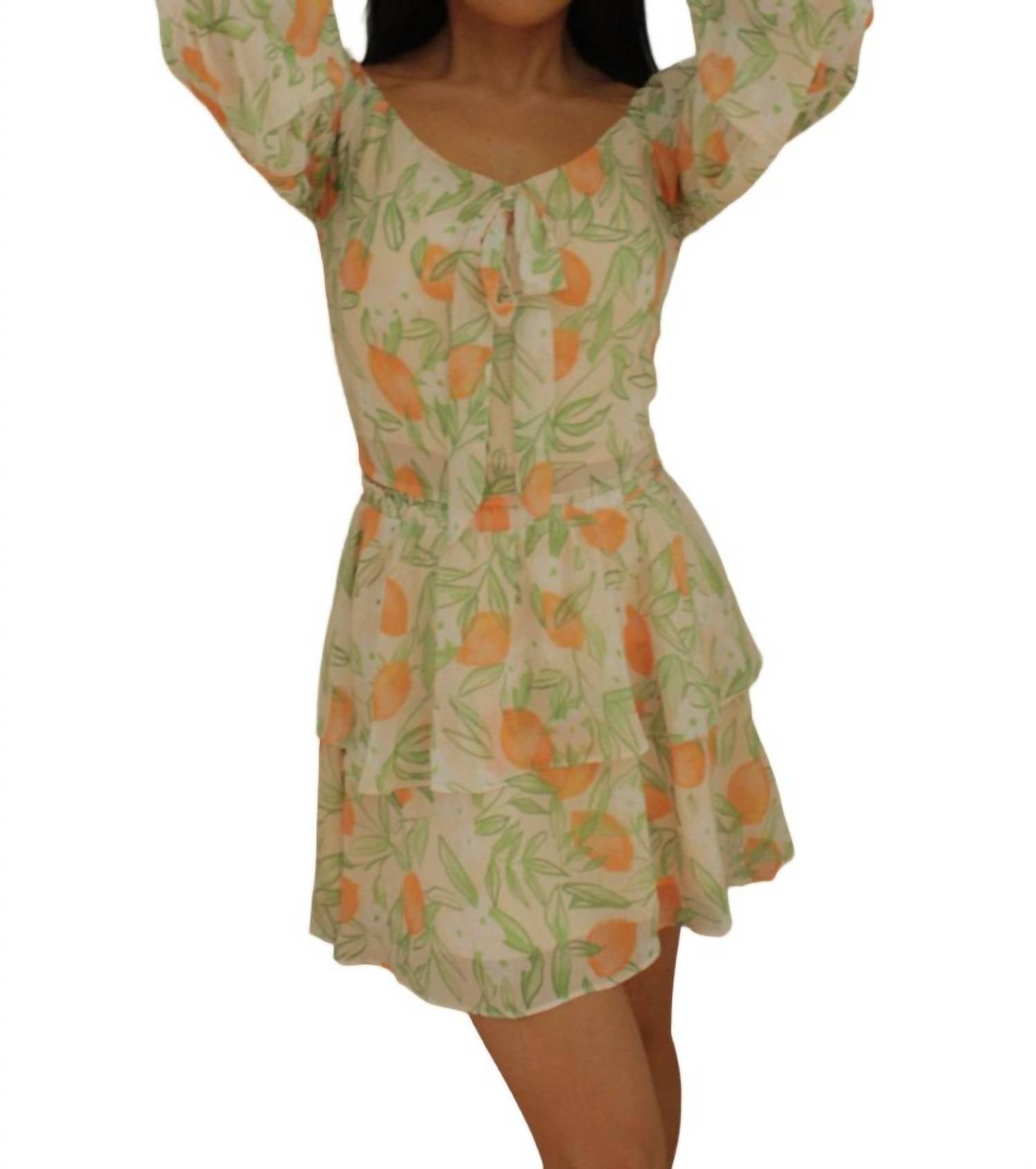 

Мини-юбка Garden в цвете Tangerine Multi Sadie & Sage
