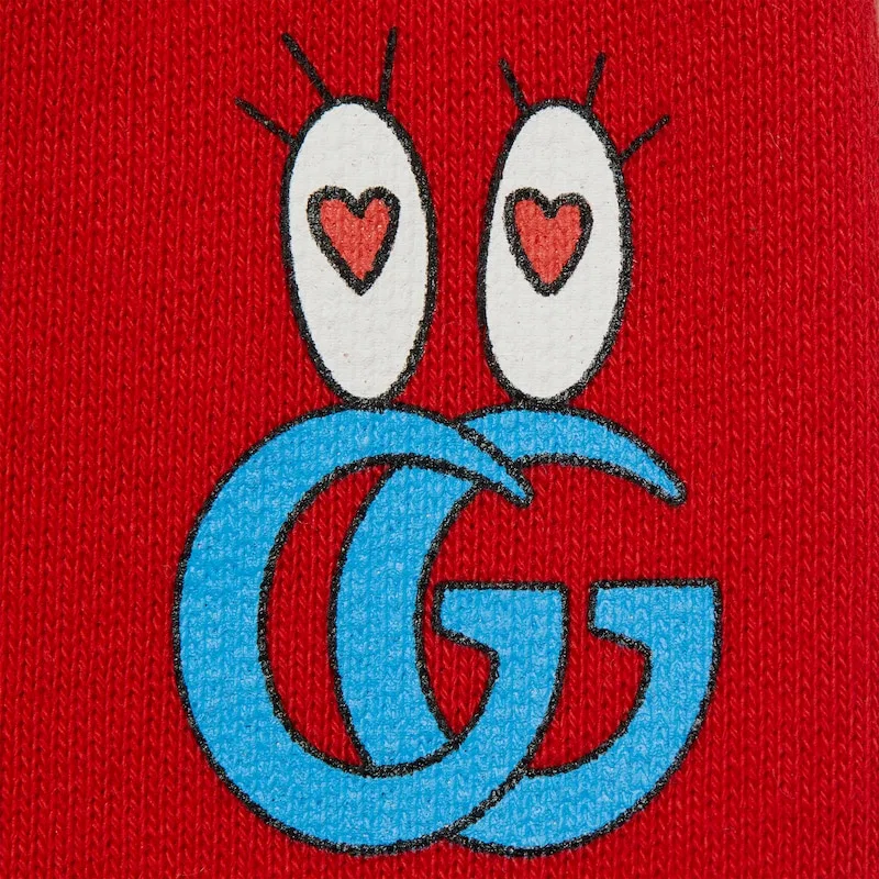 Детские трикотажные спортивные штаны GUCCI красные — фото 4