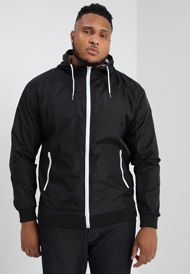 

Куртка Urban Classics CONTRAST WINDRUNNER, цвет black/white, Белый, Куртка Urban Classics CONTRAST WINDRUNNER, цвет black/white