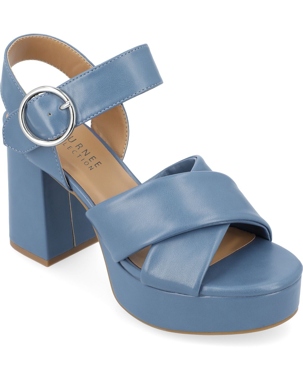 

Женские сандалии на платформе Akeely Journee Collection, синий