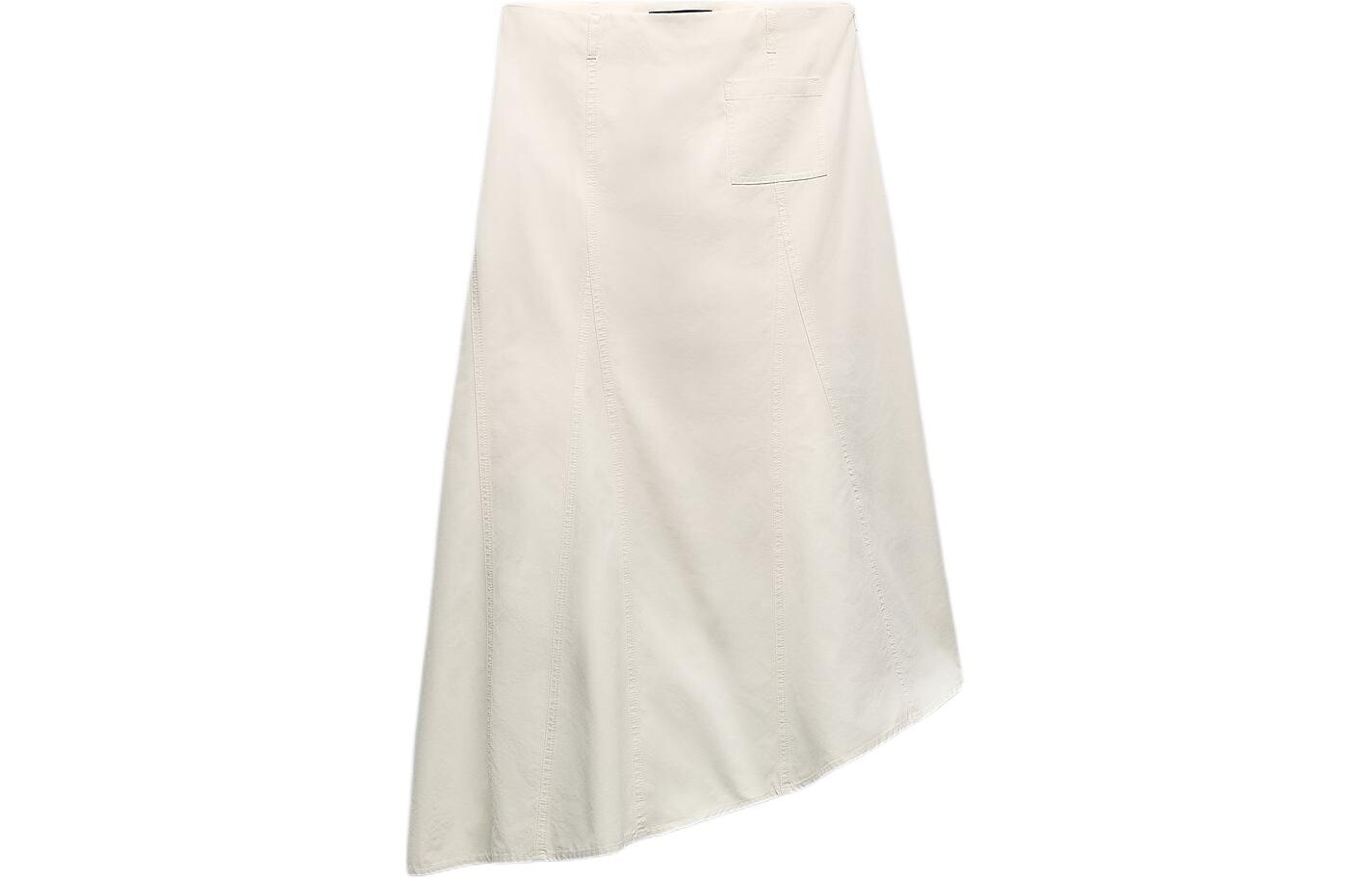 

Повседневная длинная юбка женская белая Zara