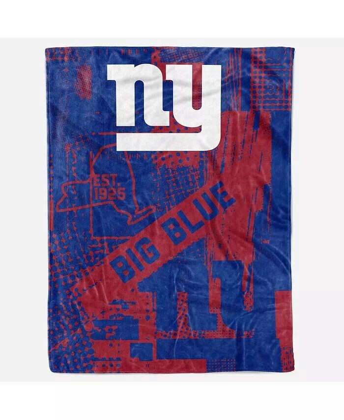 

Одеяло из родного города New York Giants размером 60 x 80 дюймов Logo Brands, мультиколор